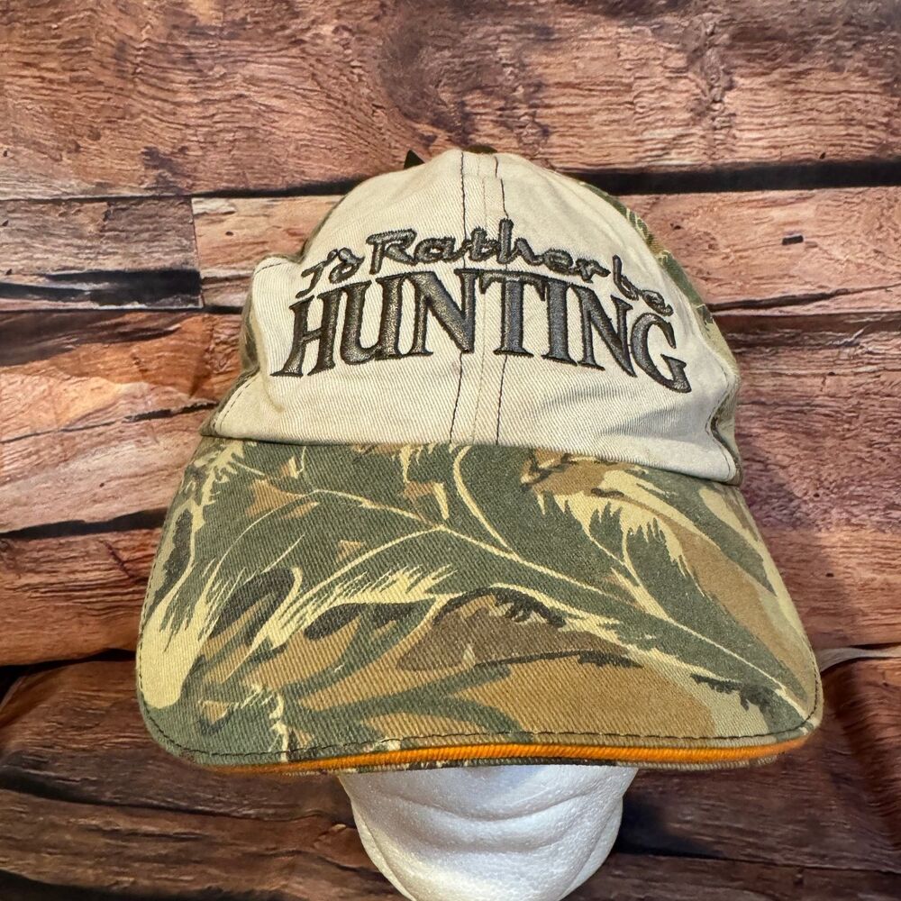 Guns & Arrows Hunting Hat Men's Adjustable Camo Khaki Baseball Cap Rifle